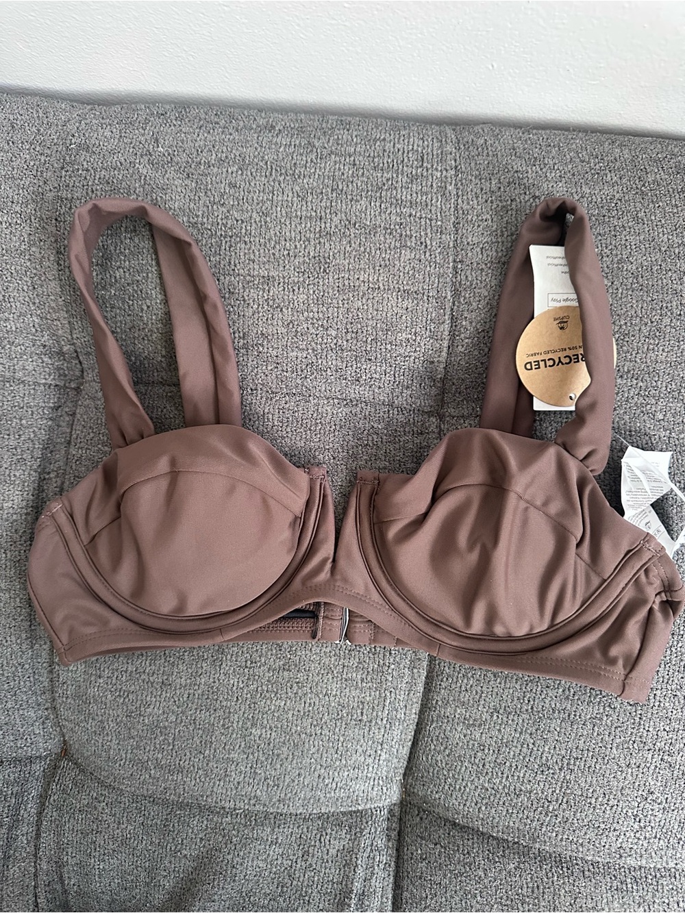 Cupshe Mauve Taupe Underwire Sculpted Bra